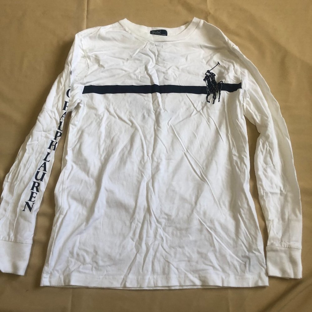 Ralph Lauren boys LS T shirt size L 14-16, 077